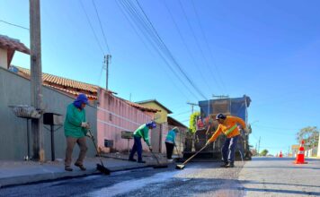 Prefeitura realiza recapeamento preventivo para preparar vias de Goianésia para o período chuvoso